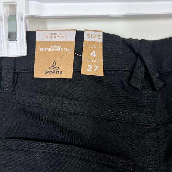 Prana Oday (yay!) Jean 4/27 28" inseam NWT Black Out, straight leg Sustainable - Picture 12 of 13